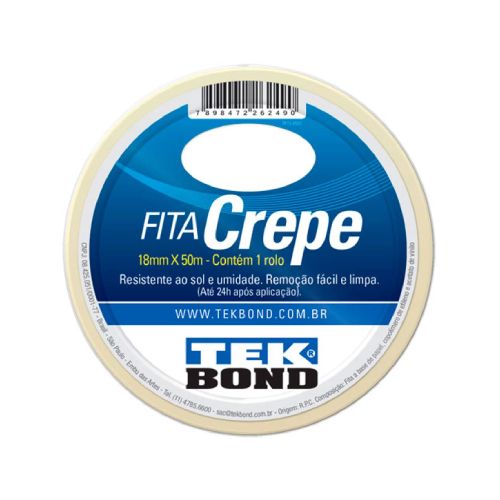 FITA CREPE 18MM X 50 METROS TEKBOND