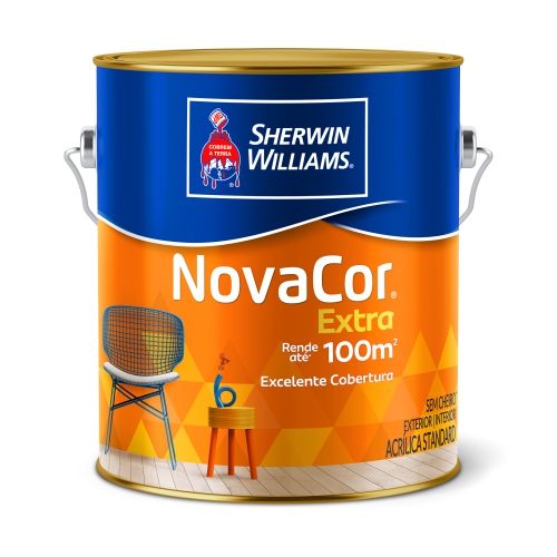 TINTA NOVACOR EXTRA FOSCO BRANCO - GALÃO 3,6 LITROS - SW