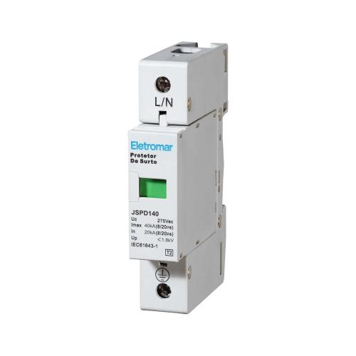 SUPRESSOR SURTO (DPS) MONOFÁSICO 40KA - ELETROMAR