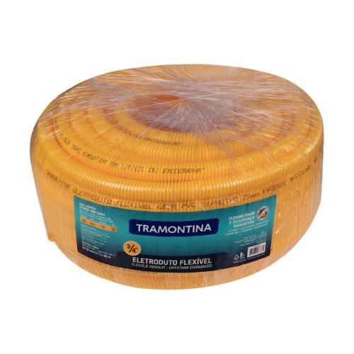 ELETRODUTO CORRUGADO AMARELO 25MM X 50 METROS - TRAMONTINA