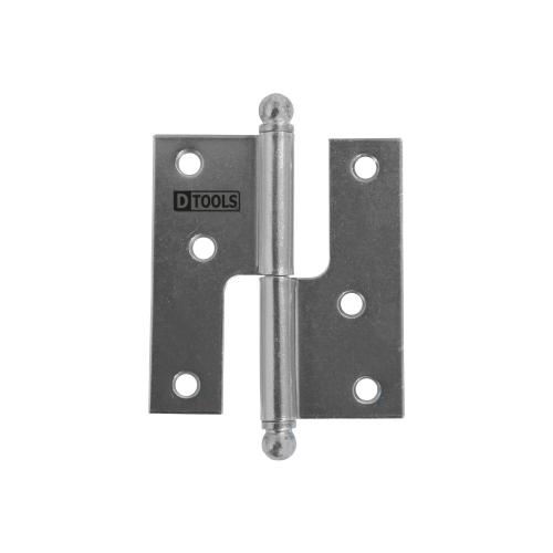 DOBRADIÇA HAMBURGUESA ZINCADO 3'' LADO DIREITO BLISTER COM 2 - DTOOLS