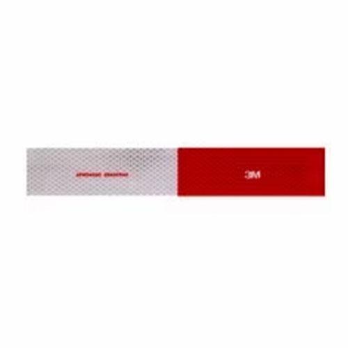 FAIXA REFLETIVA VERMELHO/BRANCO 50 X 305MM (COM 10 UNIDADES) - 3M