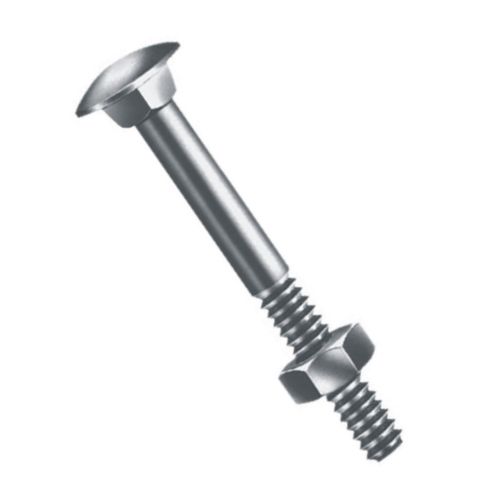 PARAFUSO FRANCÊS COM PORCA SEXTAVADO 1/4X 2.3/4 ZINCADO - JOMARCA