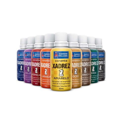 Corante Líquido Xadrez Verde 50ML- Sherwin Williams - Leste Imper - A marca  que facilita sua obra.