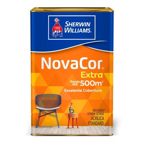 TINTA NOVACOR EXTRA FOSCO PALHA - LATA 18 LITROS - SW